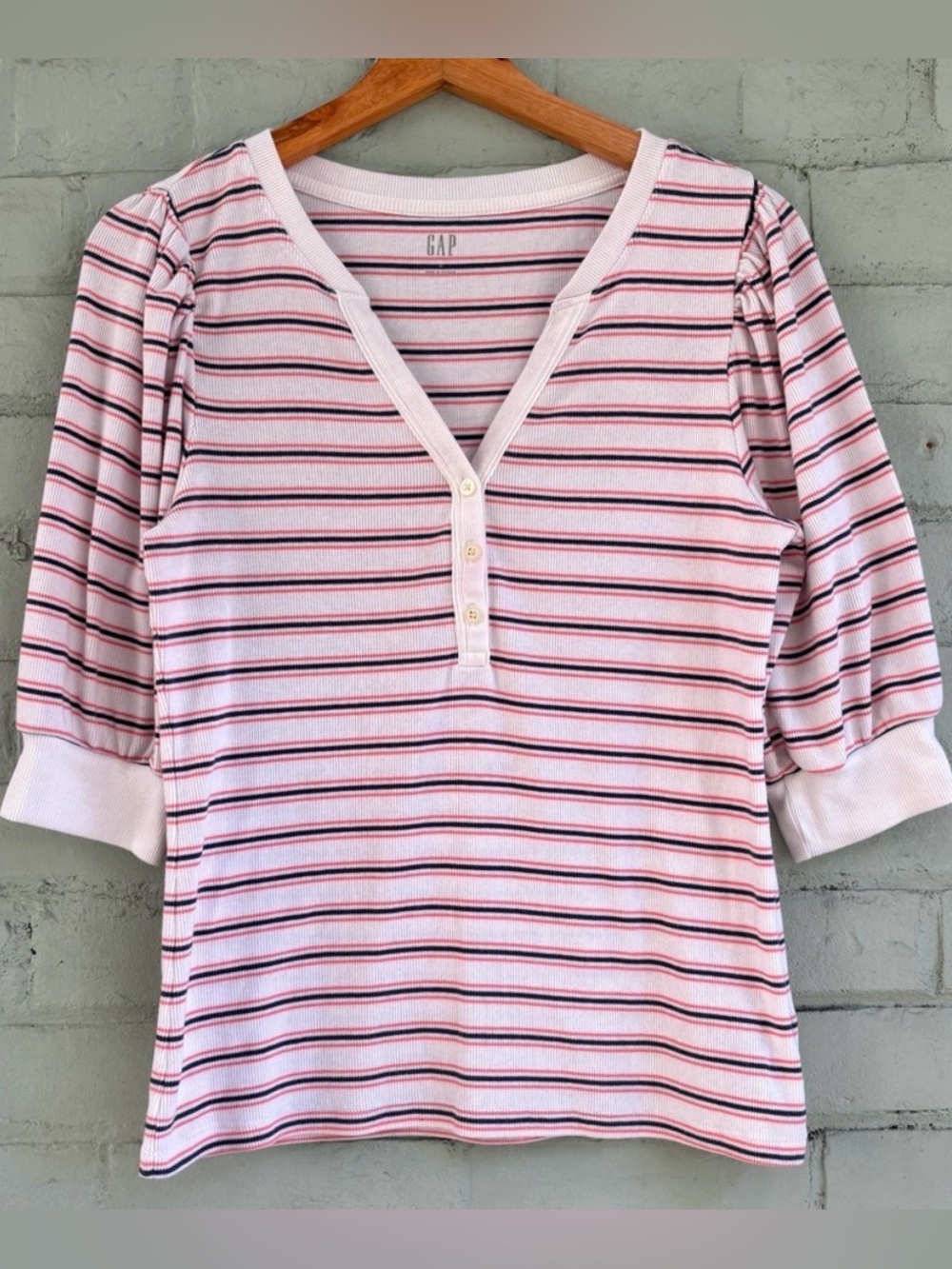 Striped Henley Top